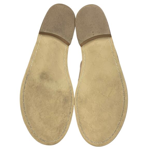 Jack Rogers Women’s Tan Leather Slip On Thong Sandals Size US 9 - Picture 9 of 11